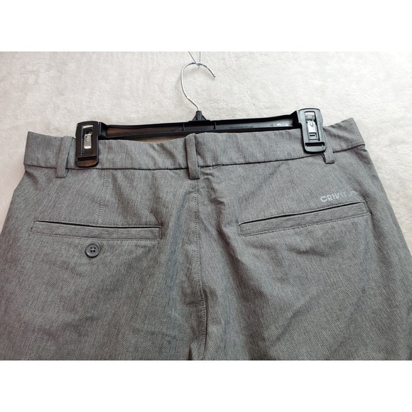 Crivit Running Shorts Mens‎ Size 32 Gray Polyester Slash Pockets Flat Front Logo - Picture 6 of 8
